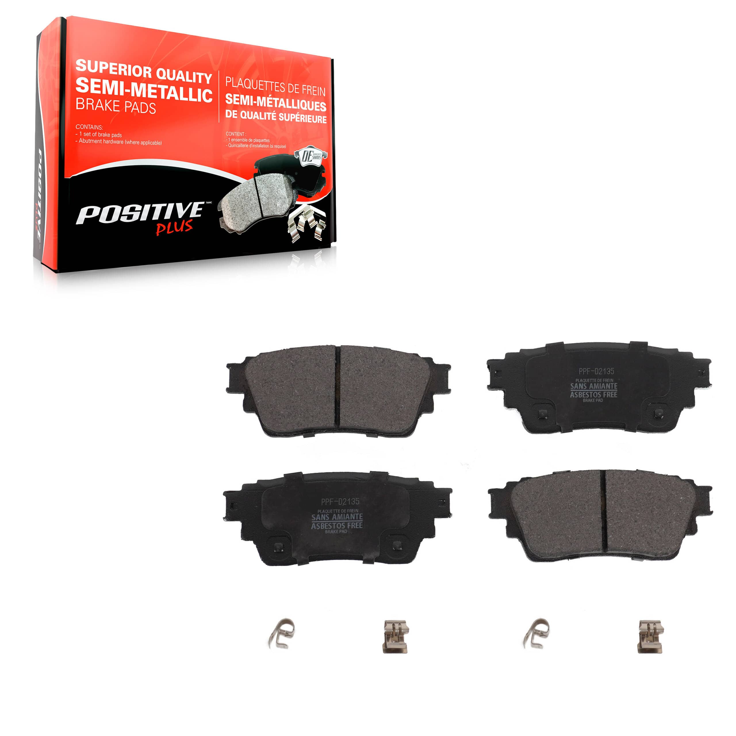 Positive Plus - PPF-D2135 - Rear Disc Brake Pad
