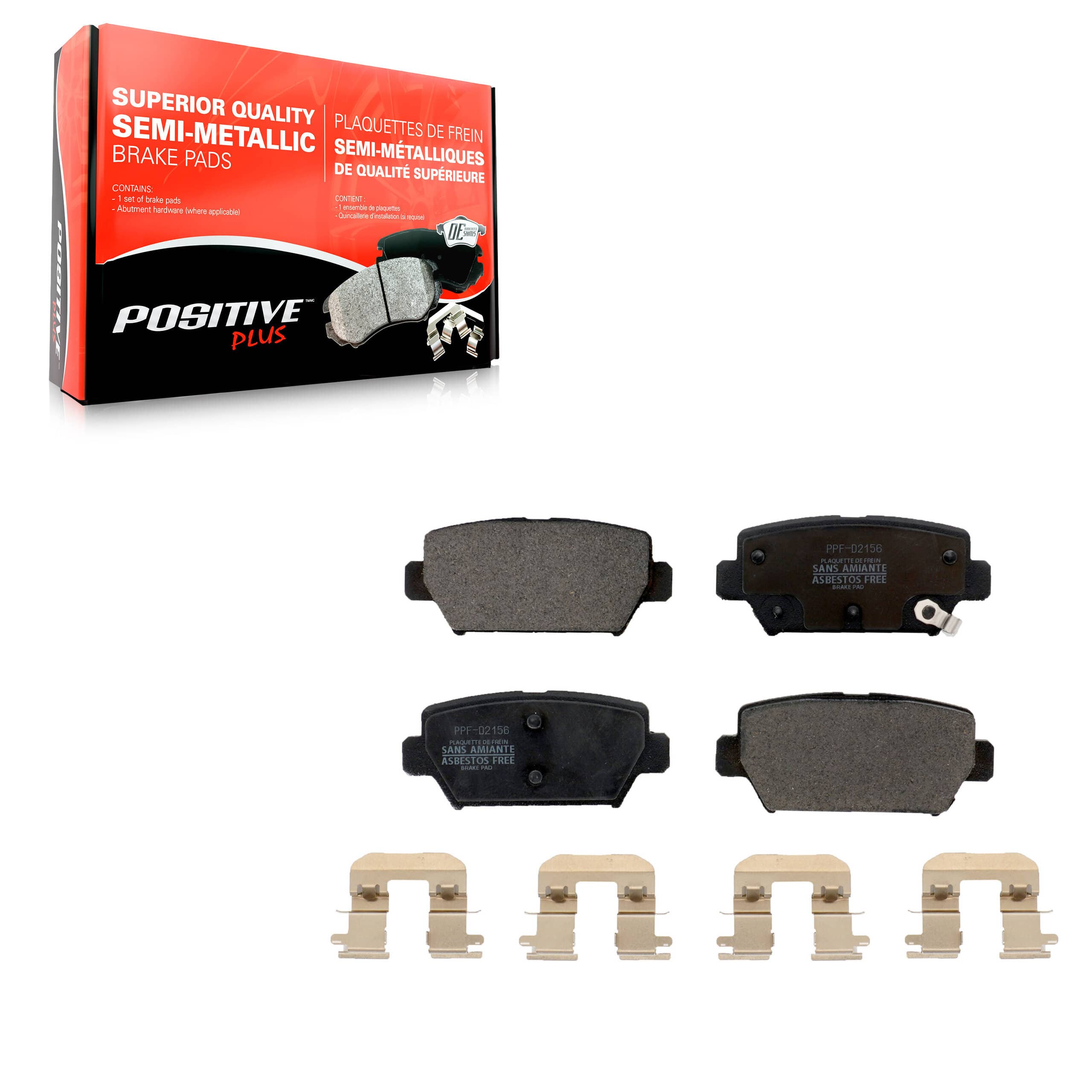 Positive Plus - PPF-D2156 - Rear Disc Brake Pad