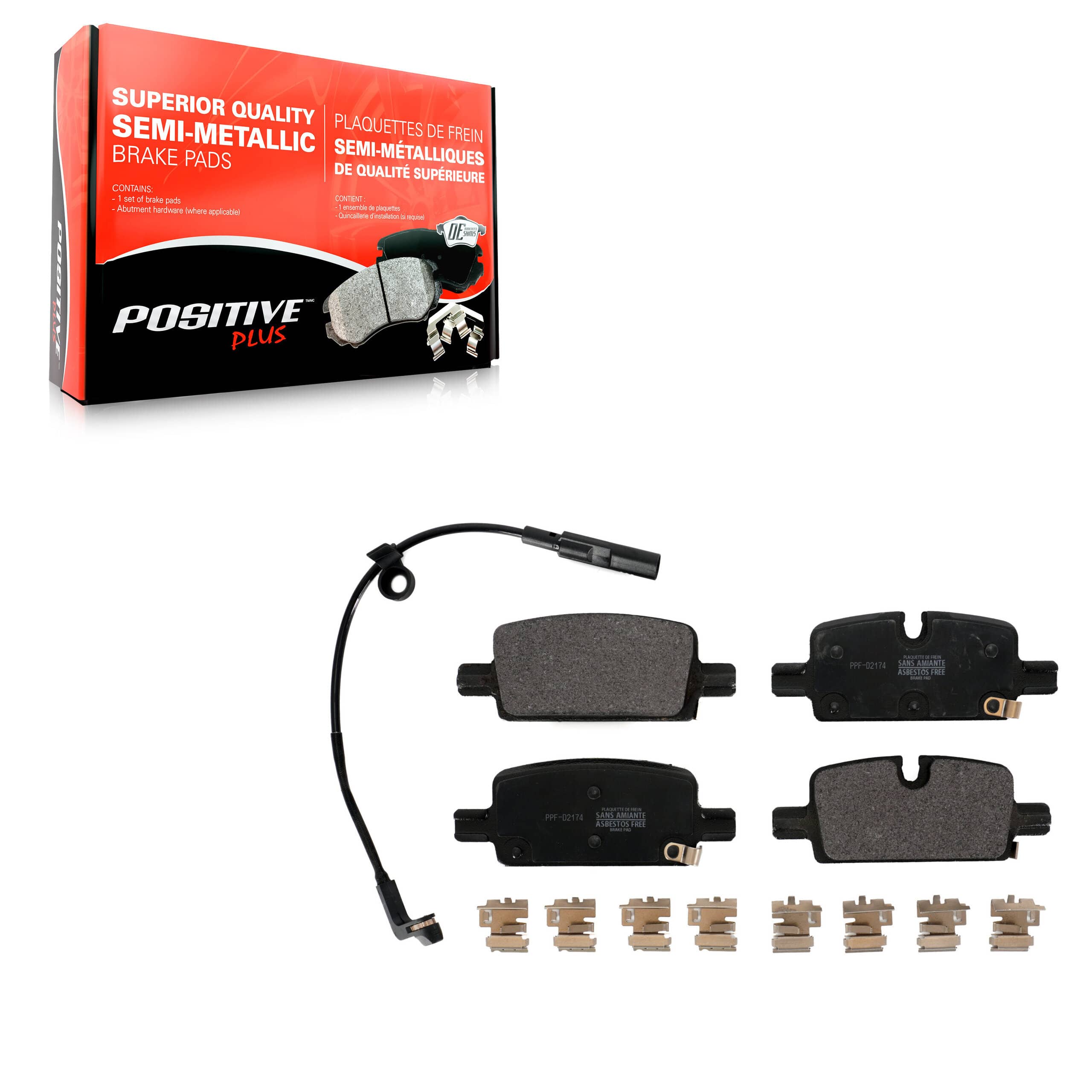 Positive Plus - PPF-D2174 - Rear Disc Brake Pad