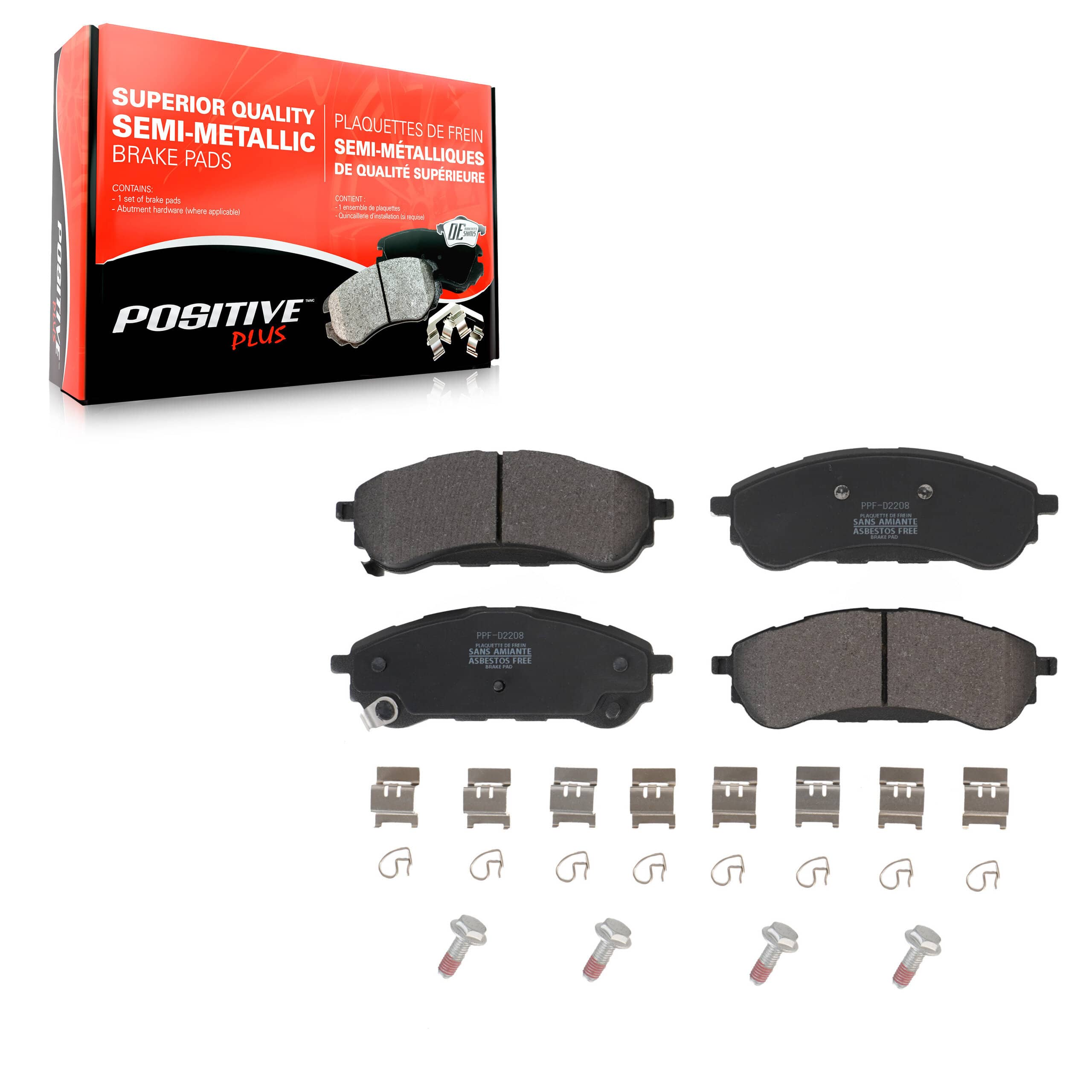 Positive Plus - PPF-D2208 - Rear Disc Brake Pad