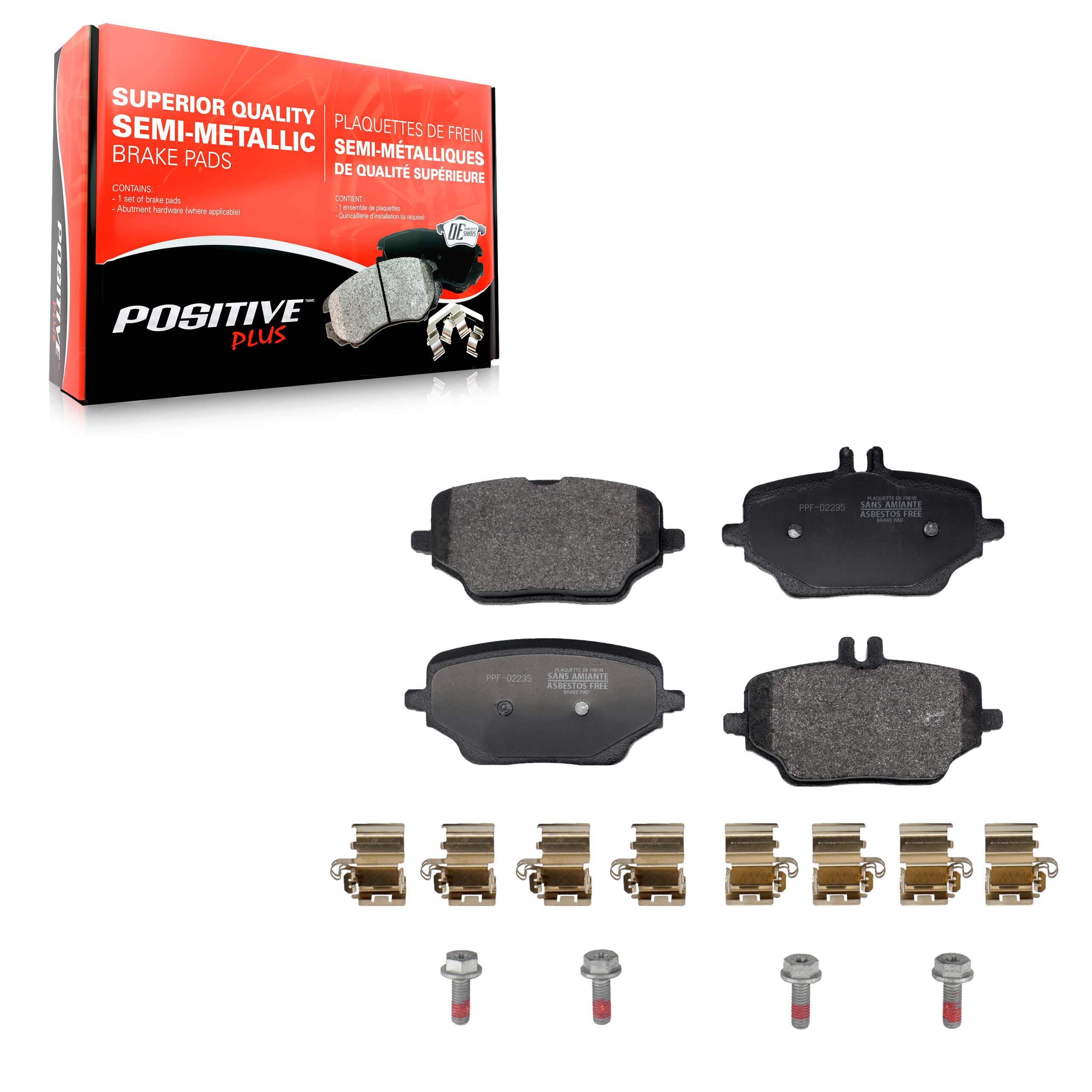 Positive Plus - PPF-D2235 - Rear Disc Brake Pad