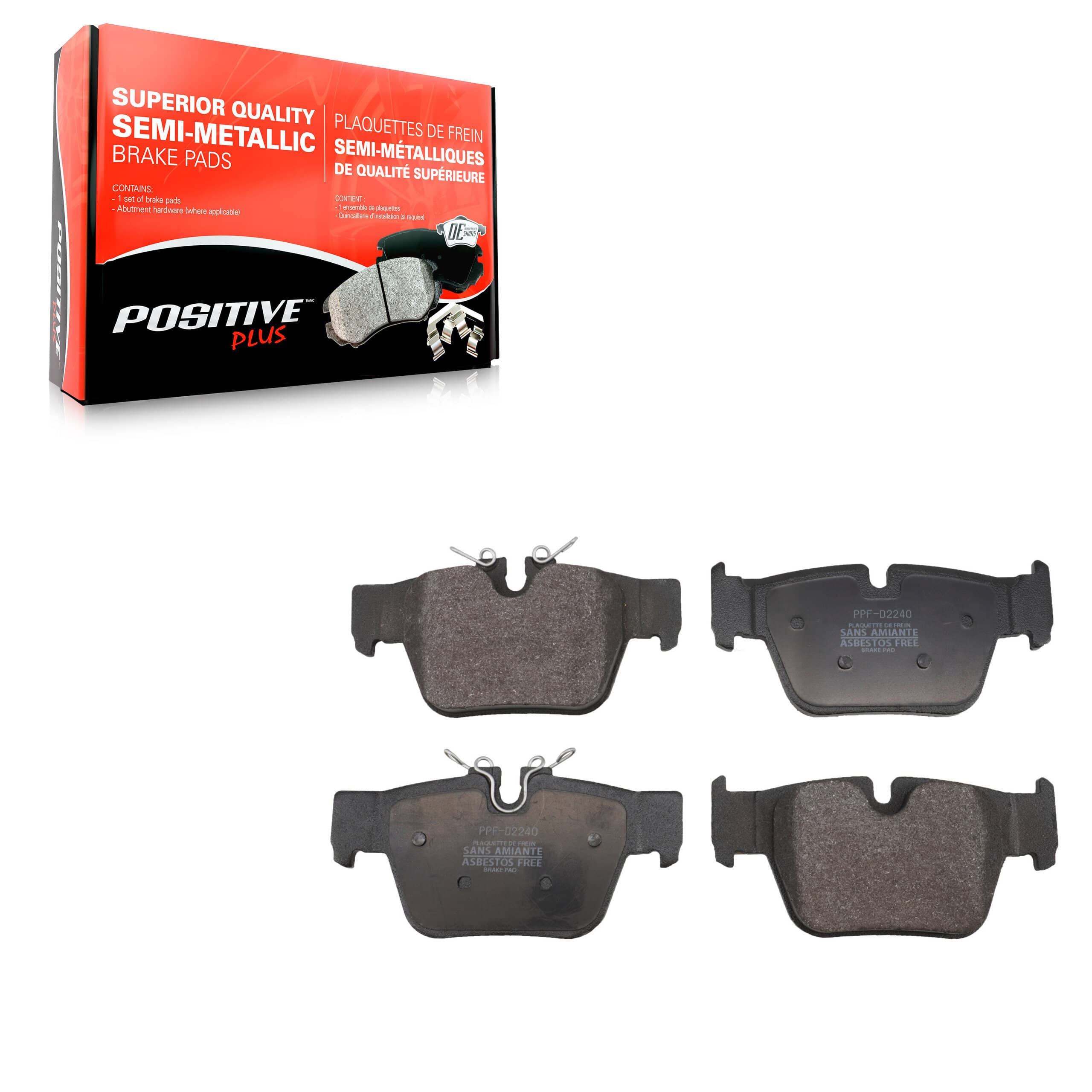 Positive Plus - PPF-D2240 - Rear Disc Brake Pad