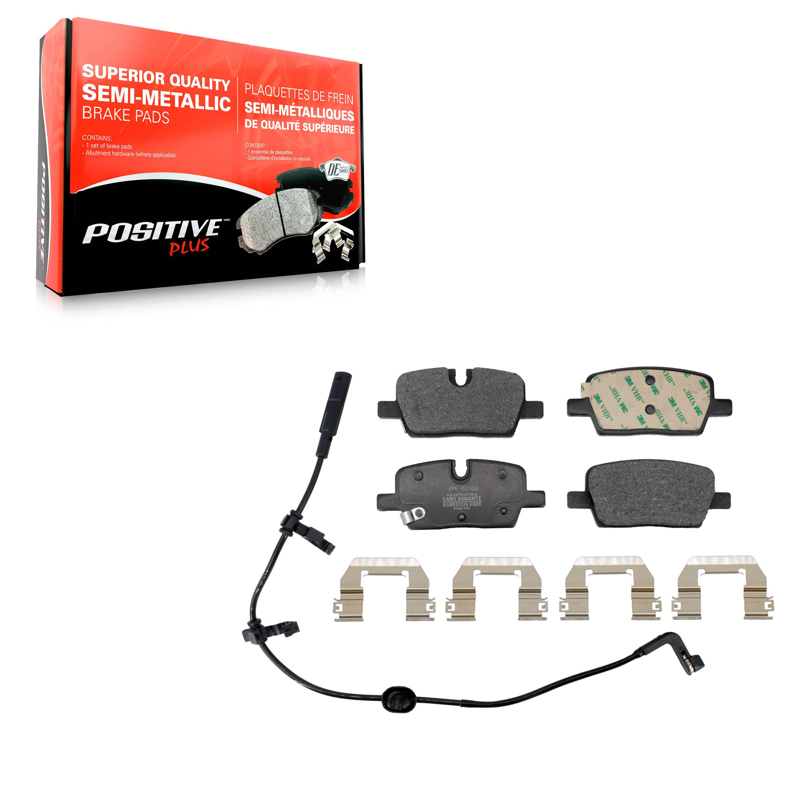 Positive Plus - PPF-D2303 - Rear Disc Brake Pad