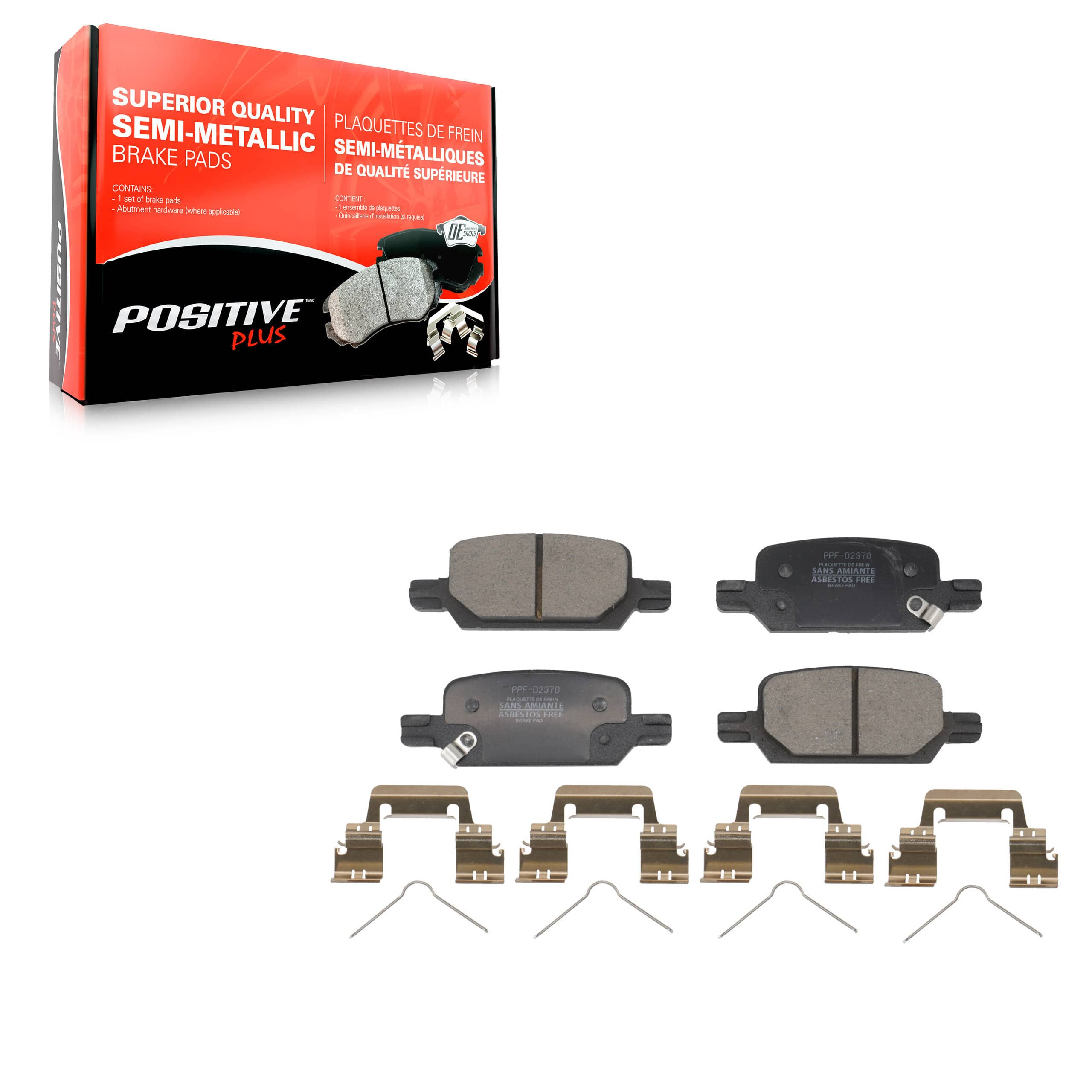 Positive Plus - PPF-D2370 - Rear Disc Brake Pad