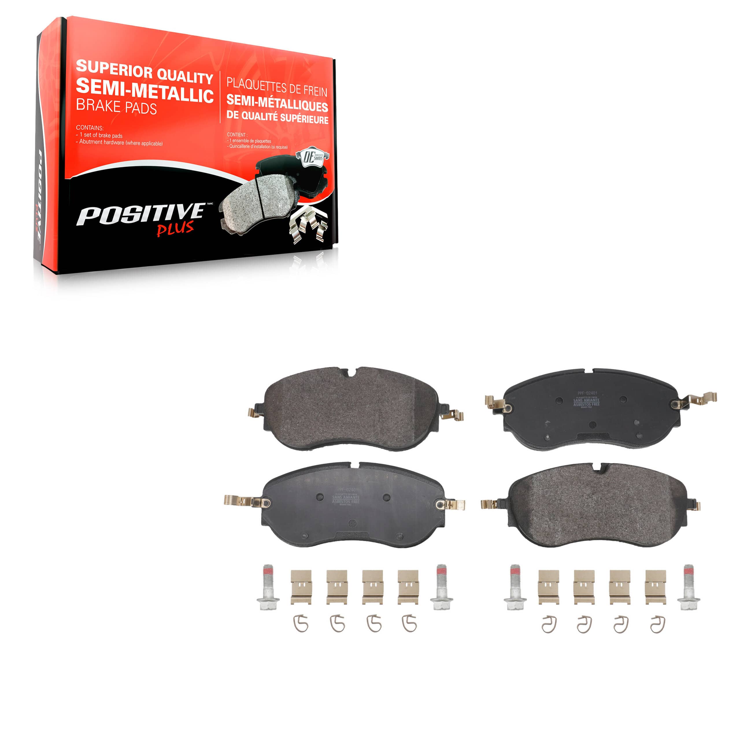 Positive Plus - PPF-D2401 - Front Disc Brake Pad