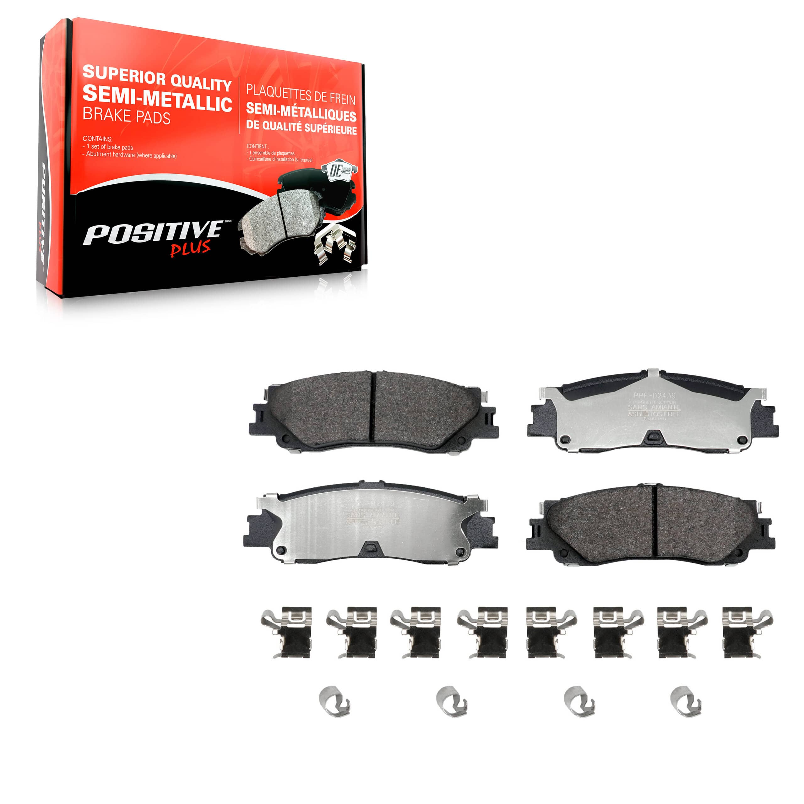 Positive Plus - PPF-D2439 - Rear Disc Brake Pad