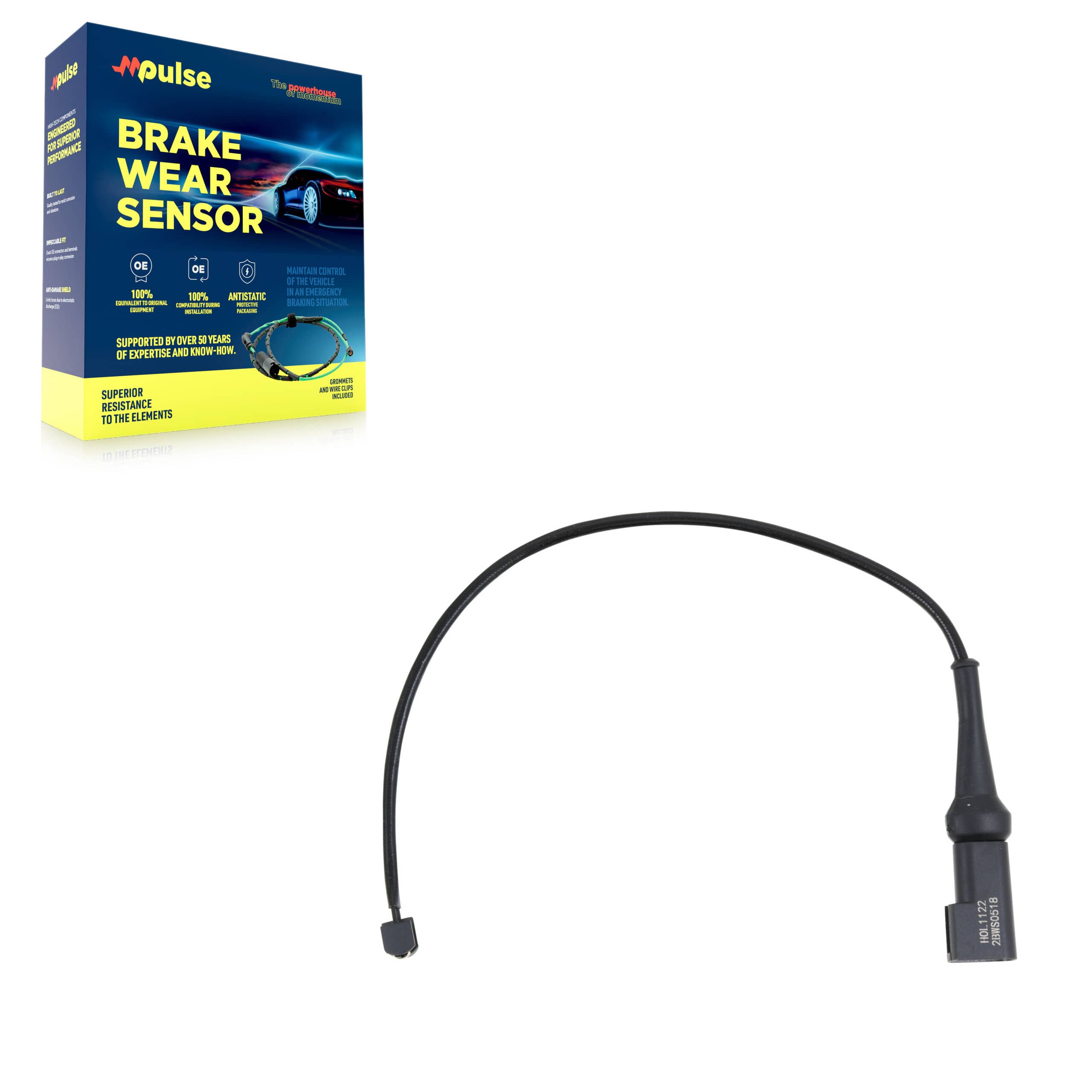 Mpulse - SEN-2BWS0518 - Front Disc Brake Pad Wear Sensor