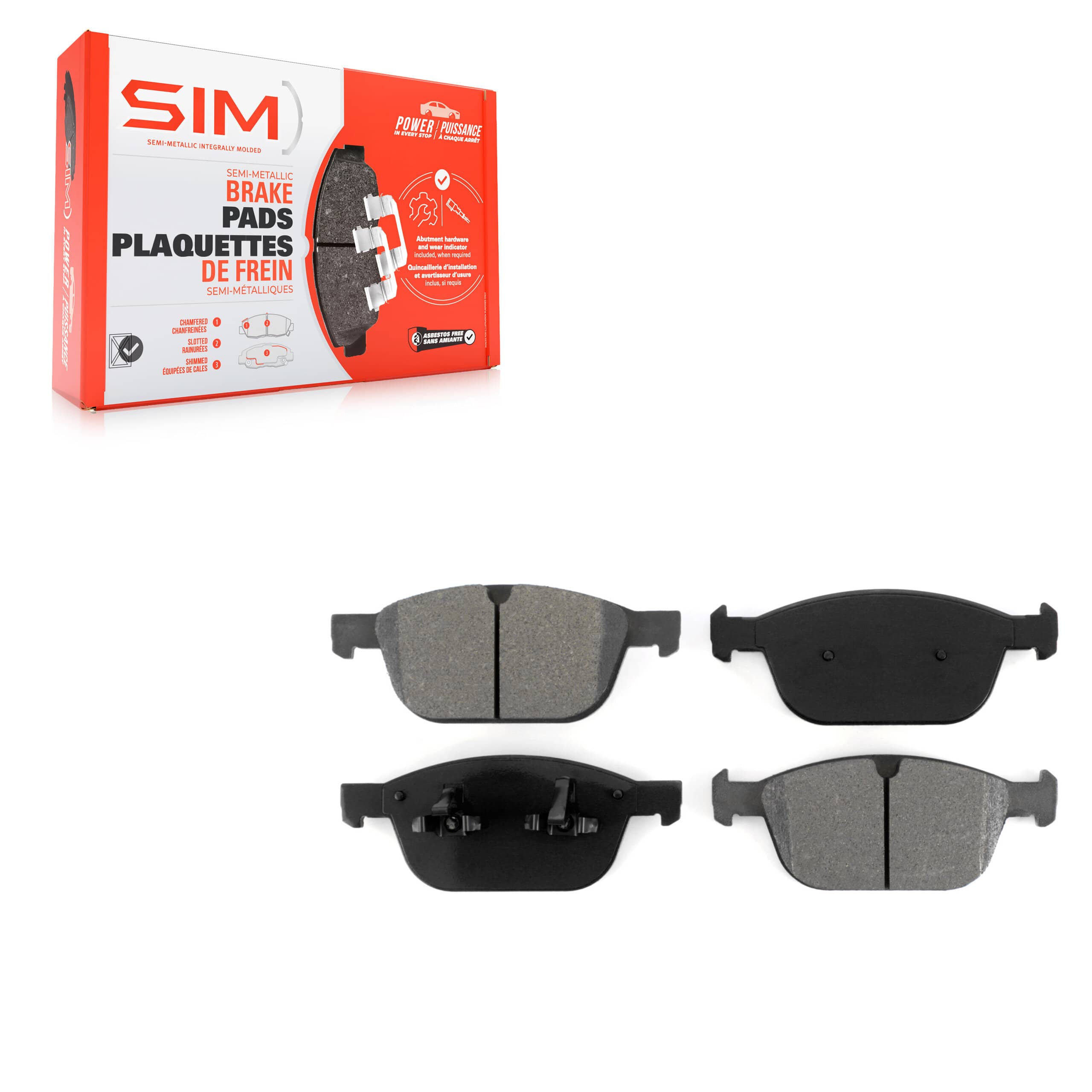SIM - SIM-1412 - Front Disc Brake Pad