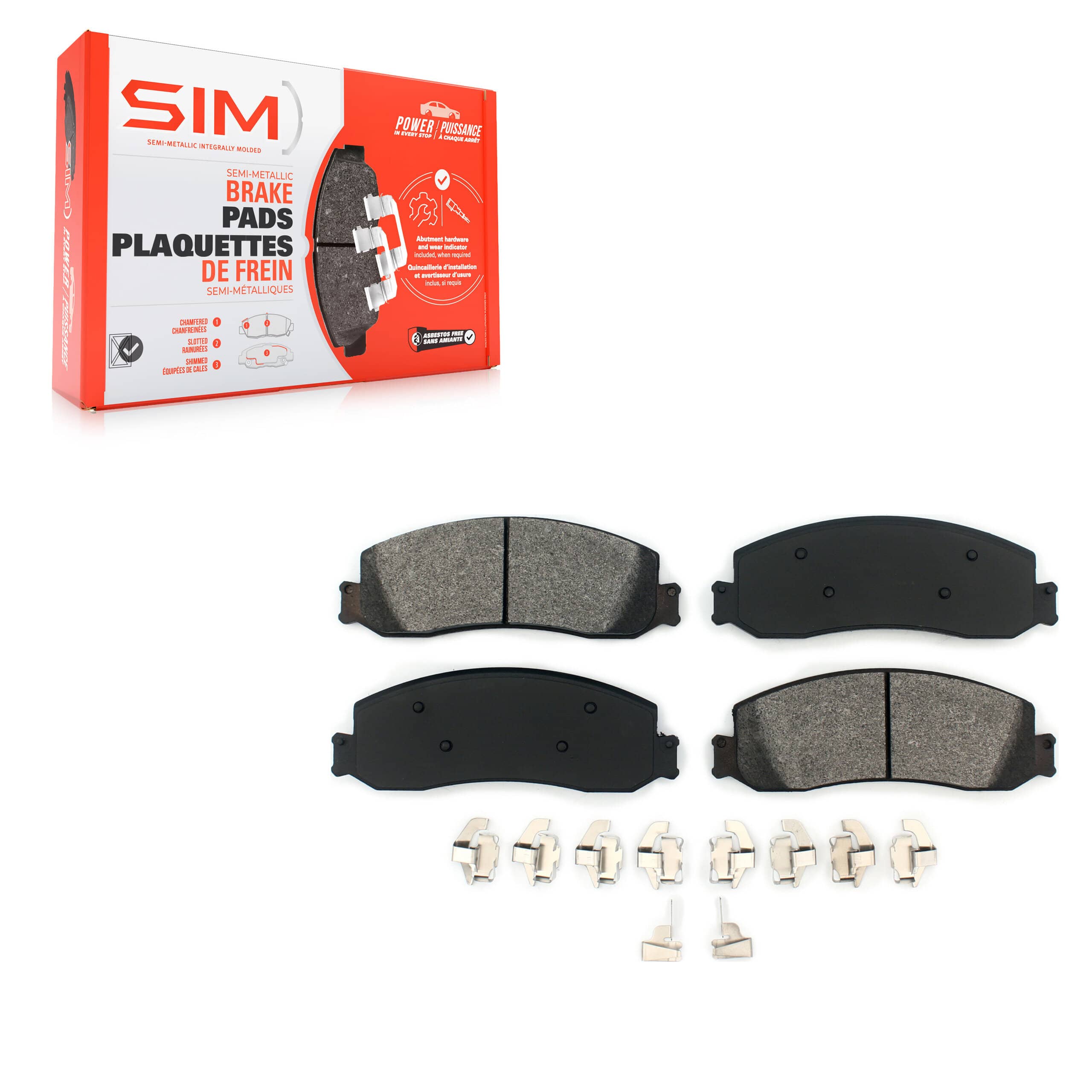 SIM - SIM-1631A - Front Disc Brake Pad