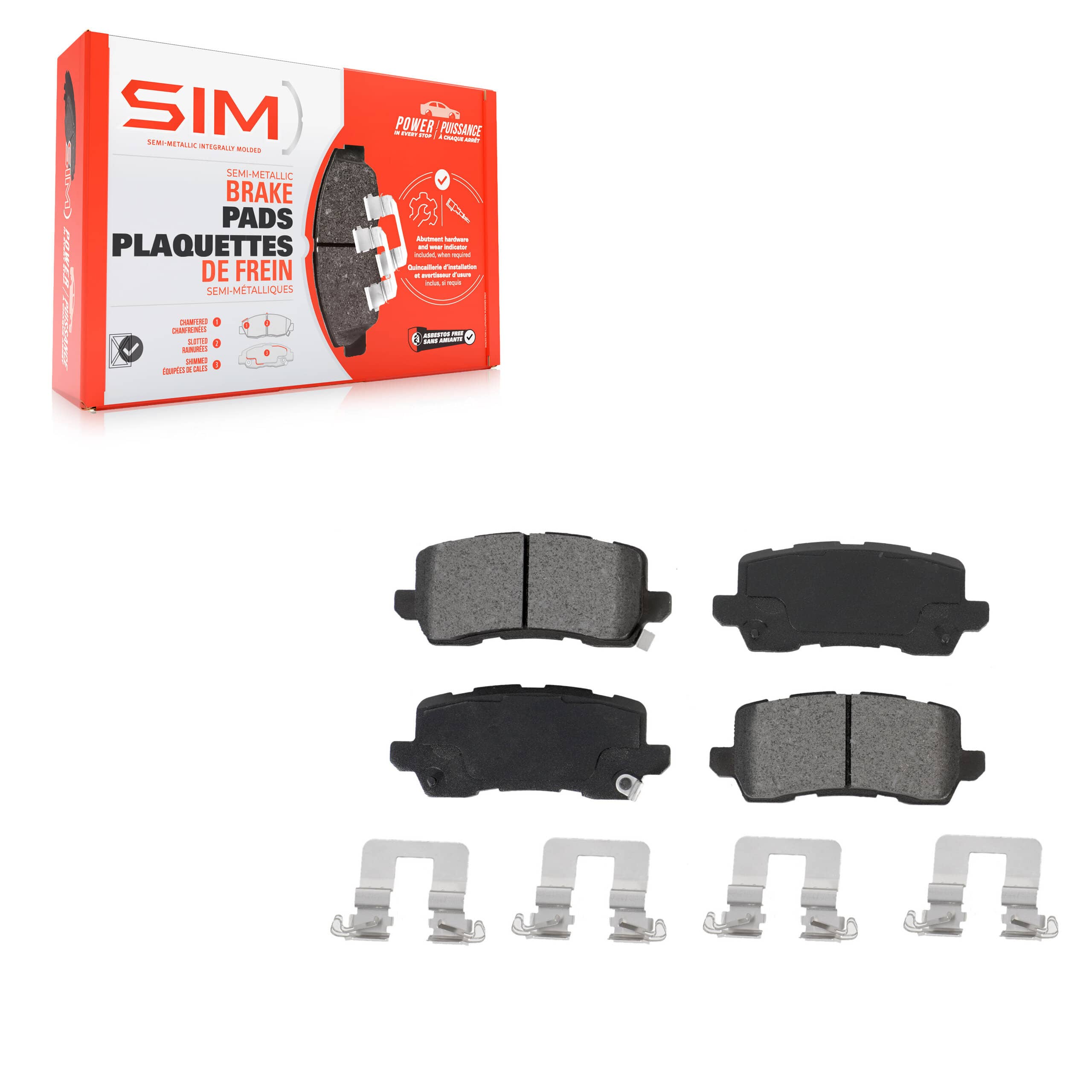 SIM - SIM-1698 - Rear Disc Brake Pad
