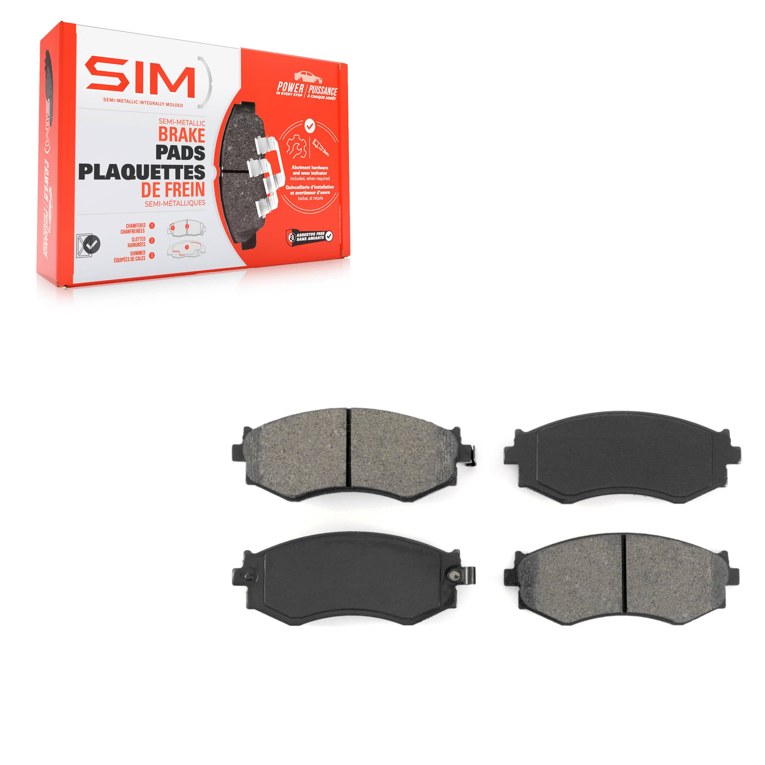 SIM - SIM-462 - Front Disc Brake Pad