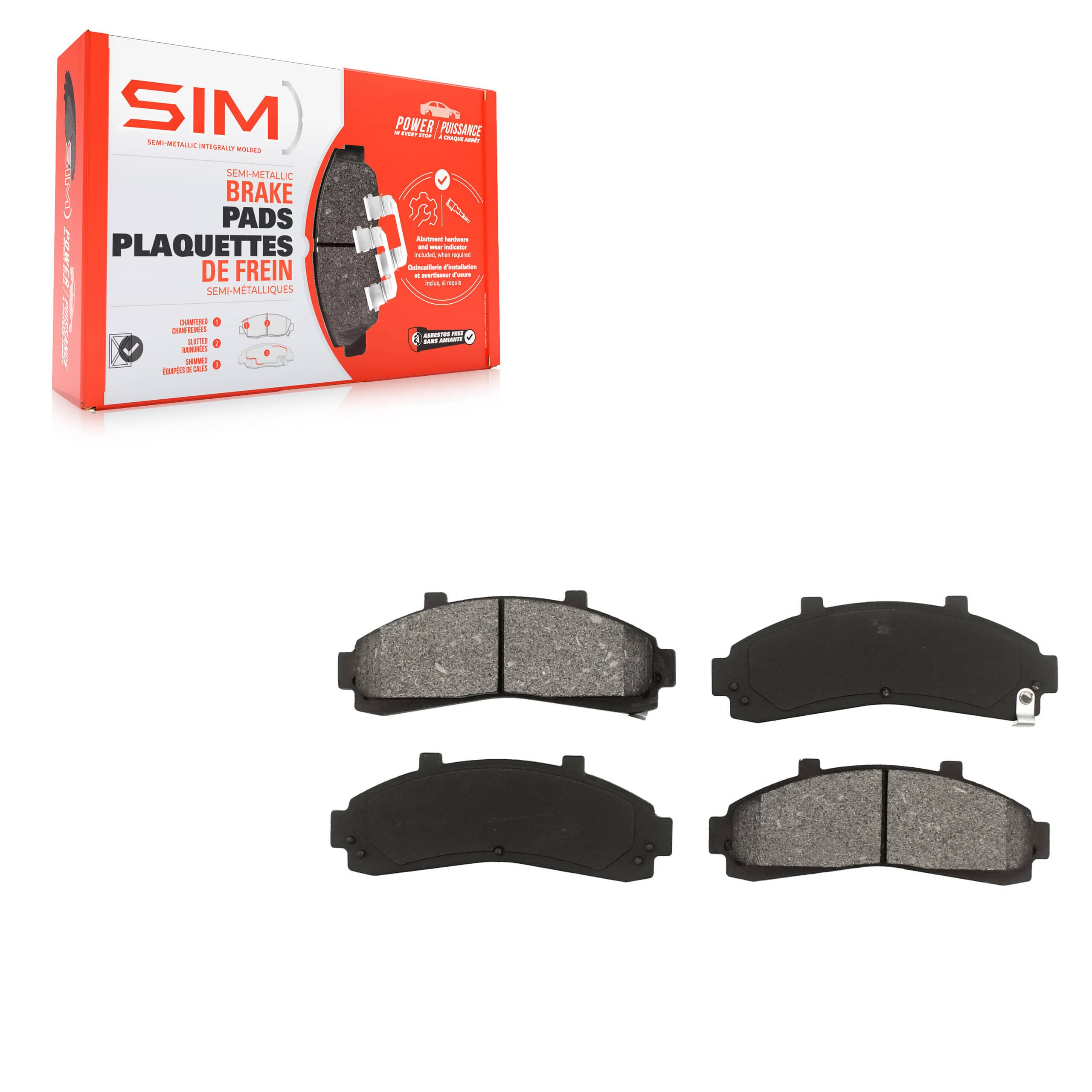 SIM - SIM-652 - Front Disc Brake Pad