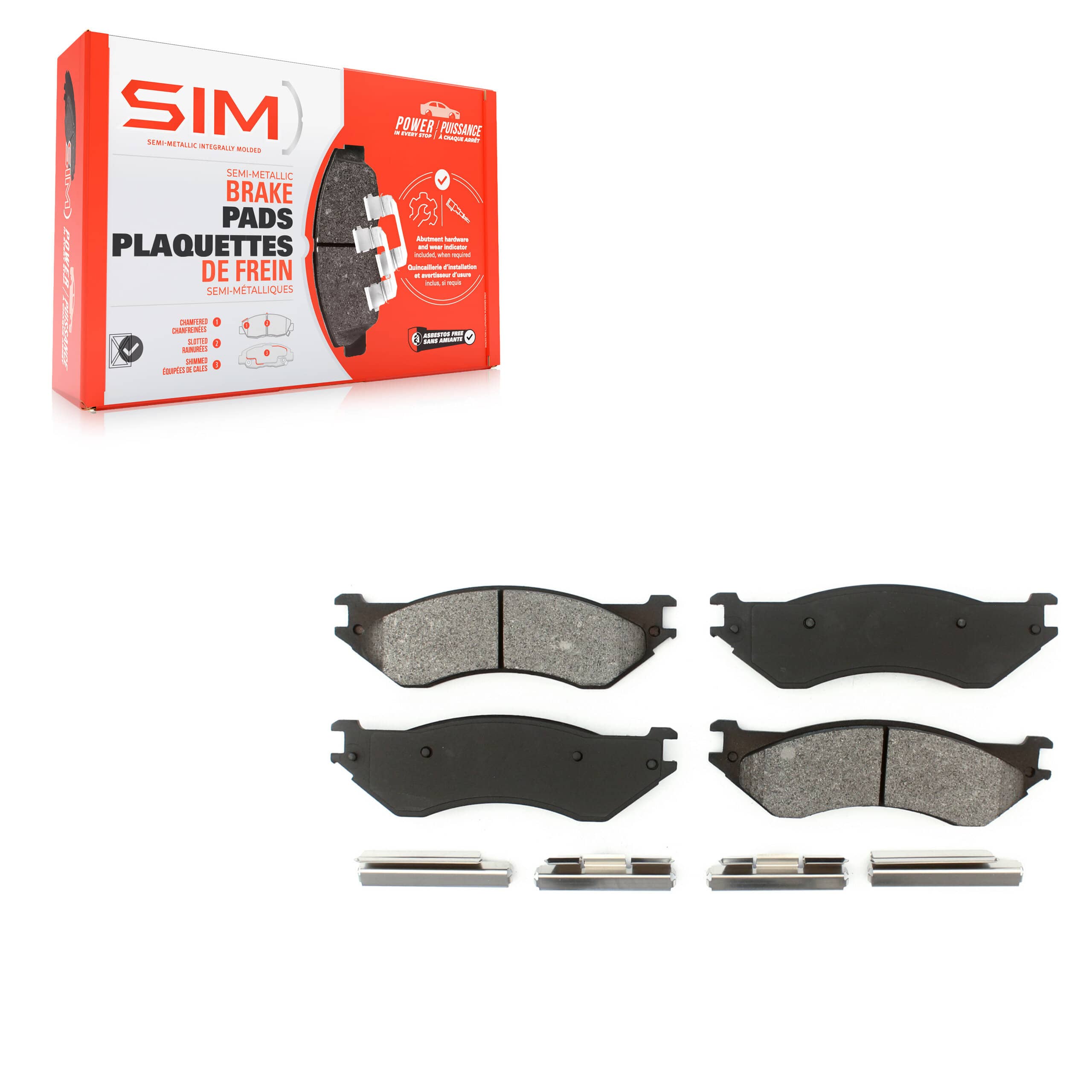 SIM - SIM-702A - Rear Disc Brake Pad