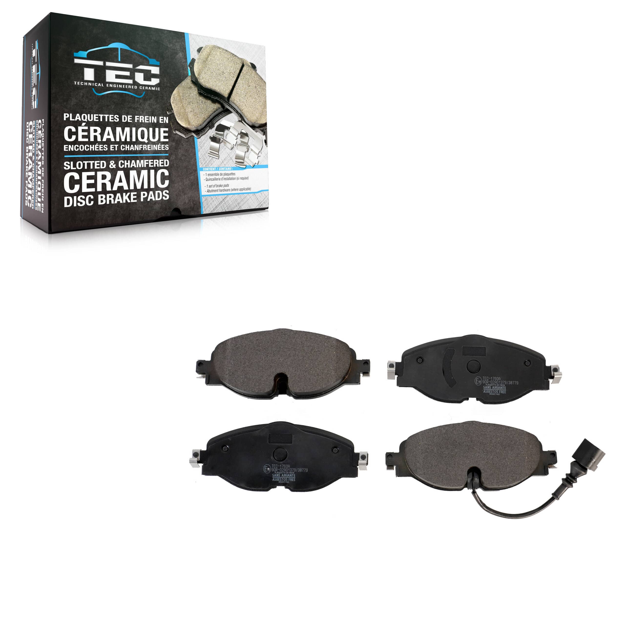 TEC - TEC-1760A - Front Disc Brake Pad
