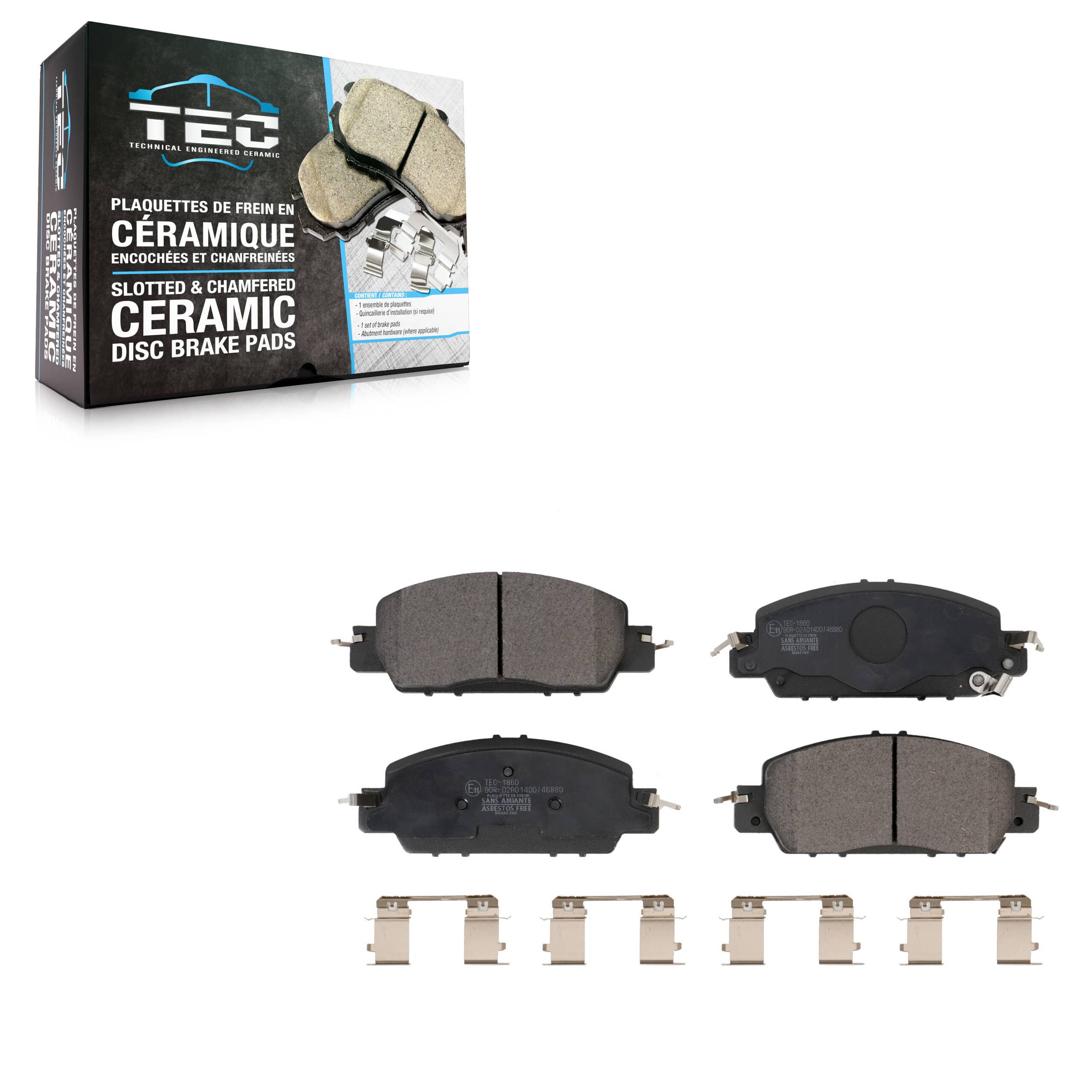TEC - TEC-1860 - Front Disc Brake Pad